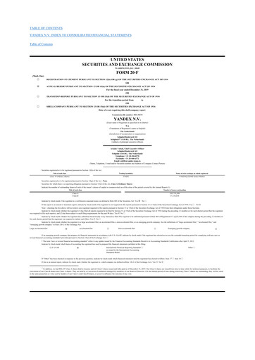 Thumbnail Nebius Group 20-F Annual Report 