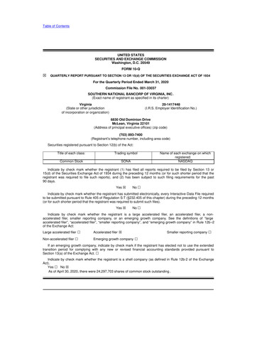 Thumbnail Primis Financial 10-Q Quarterly Report FY2020 