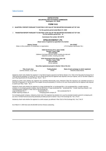 Vorschaubild Epsilon Energy 10-Q Quartalsbericht 2020 