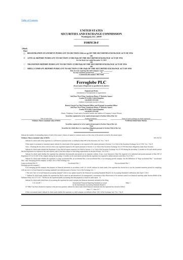 Thumbnail Ferroglobe
 20-F Annual Report 2019