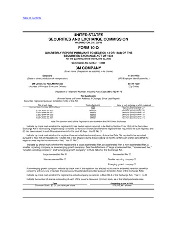 Thumbnail 3M 10-Q Quarterly Report FY2020 