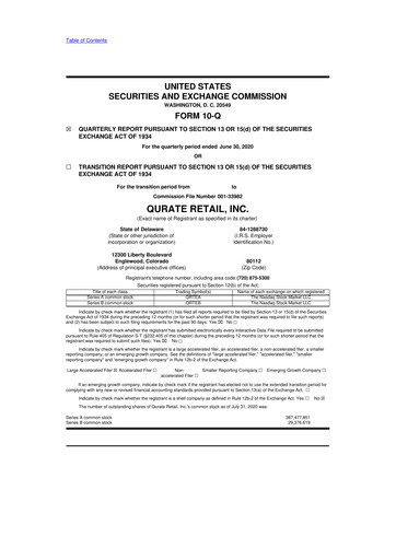 Thumbnail QVC Group 10-Q Quarterly Report FY2020 