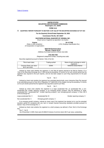 Thumbnail Primis Financial 10-Q Quarterly Report FY2020 