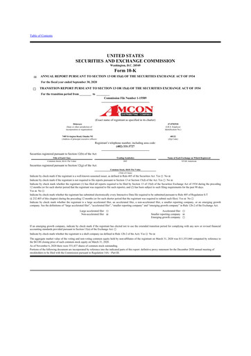 Thumbnail AMCON Distributing Company 10-K Annual Report 2020