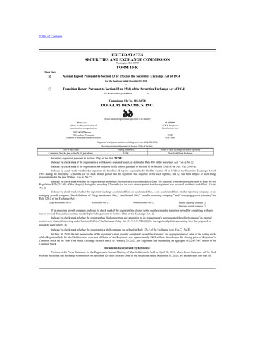 Thumbnail Douglas Dynamics
 10-K Annual Report 2020