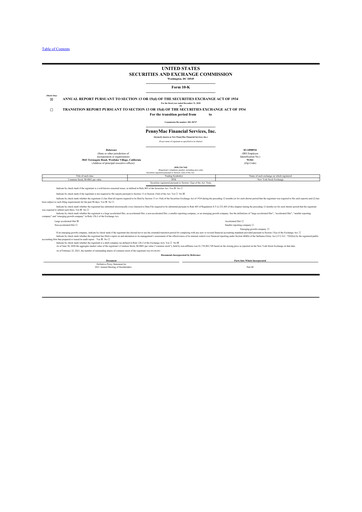 Miniature PennyMac Financial Services 10-K Rapport annuel 2020