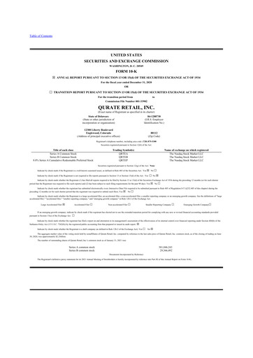 Miniature QVC Group 10-K Rapport annuel 2020