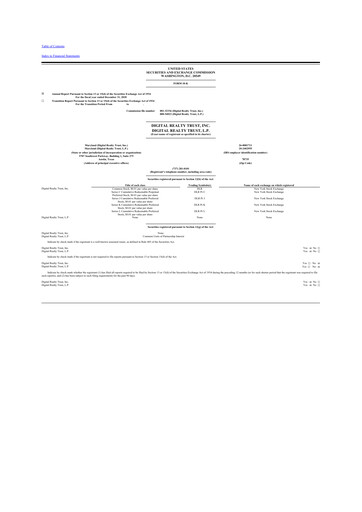 Thumbnail Digital Realty 10-K Annual Report 