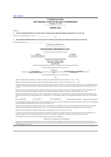 Thumbnail Senseonics Holdings
 10-K Annual Report 2020