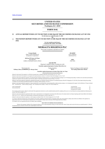 Thumbnail MeiraGTx 10-K Annual Report 2020