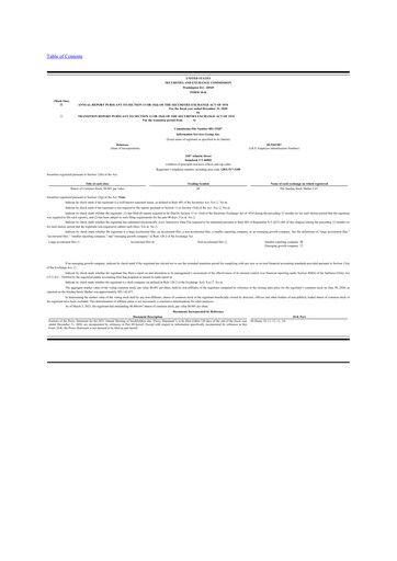 Thumbnail Information Services Group 10-K Annual Report 2020