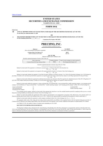 Thumbnail Precipio 10-K Annual Report 2020