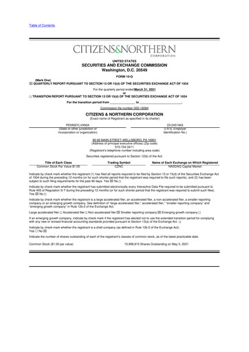 Miniature Citizens & Northern Corp 10-Q Rapport trimestriel 2021 