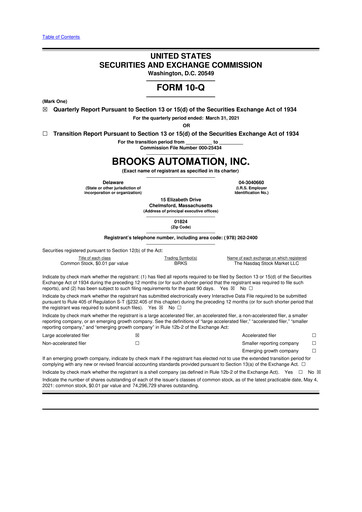 Vorschaubild Azenta 10-Q Quartalsbericht 2021 