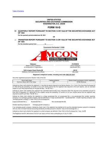 Vorschaubild AMCON Distributing Company 10-Q Quartalsbericht 2021 