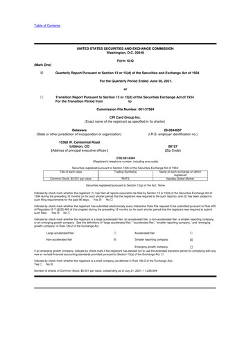 Thumbnail CPI Card Group 10-Q Quarterly Report FY2021 