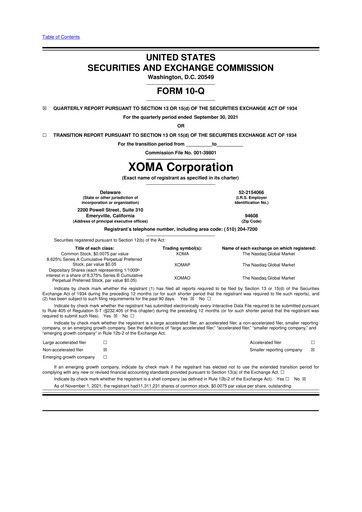 Thumbnail XOMA Royalty 10-Q Quarterly Report FY2021 