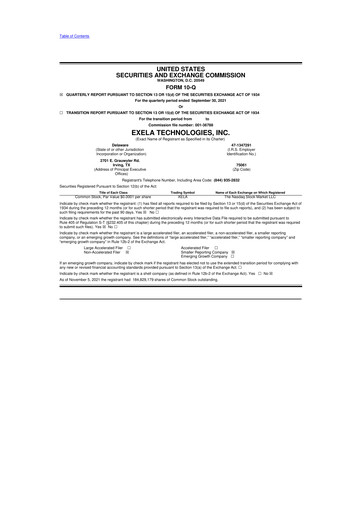 Thumbnail Exela Technologies
 10-Q Quarterly Report FY2021 
