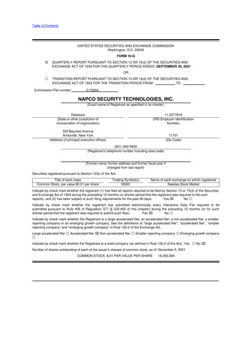 Thumbnail NAPCO Security Technologies 10-Q Quarterly Report FY2022 