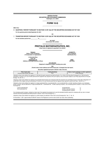 Thumbnail Protalix BioTherapeutics
 10-Q Quarterly Report FY 