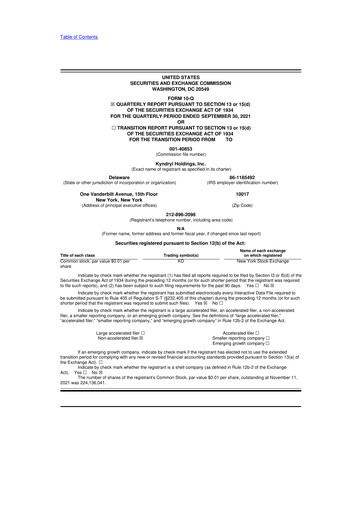 Thumbnail Kyndryl 10-Q Quarterly Report FY2021 