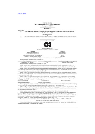 Thumbnail O-I Glass
 10-K Annual Report 2021