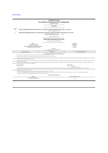 Miniature PennyMac Financial Services 10-K Rapport annuel 2021