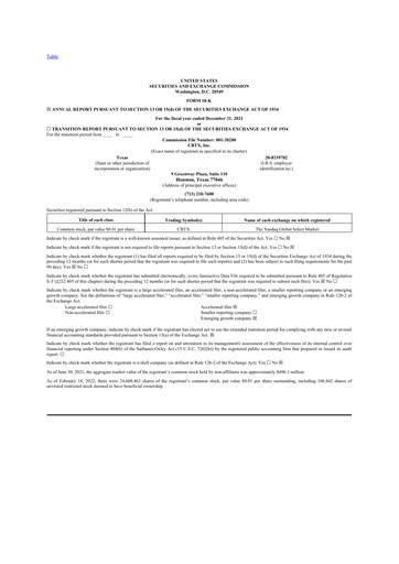 Miniature Stellar Bancorp 10-K Rapport annuel 2021