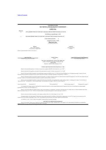 Thumbnail Plug Power 10-K Annual Report 2021