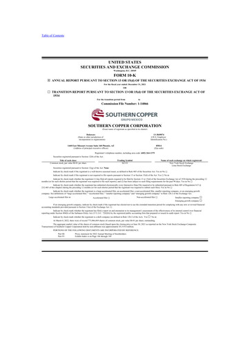 Thumbnail Southern Copper 10-K Annual Report 2021