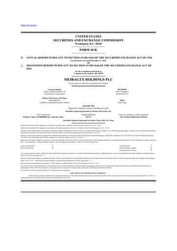 Thumbnail MeiraGTx 10-K Annual Report 2021