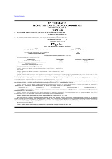 Thumbnail EVgo 10-K Annual Report 2021