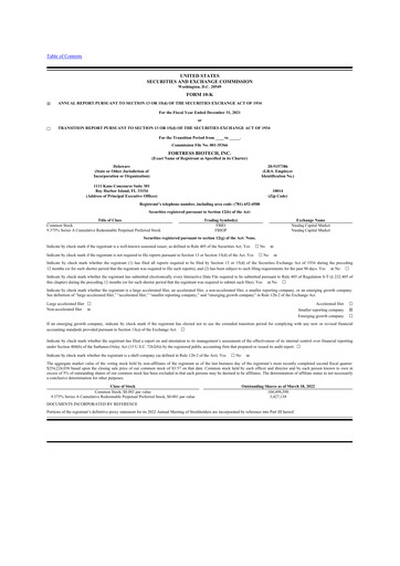 Thumbnail Fortress Biotech
 10-K Annual Report 2021