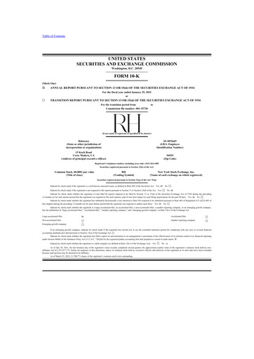 Thumbnail Restoration Hardware
 10-K Annual Report 2021