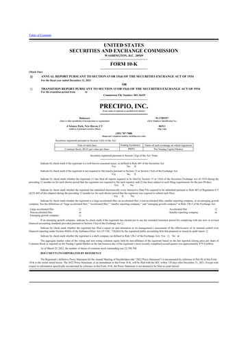 Thumbnail Precipio 10-K Annual Report 2021