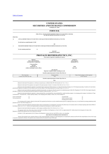 Thumbnail Protalix BioTherapeutics
 10-K Annual Report 2021