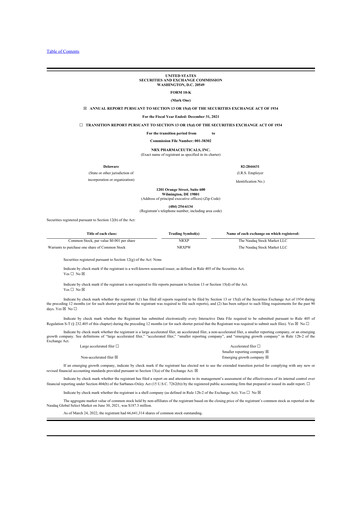 Vorschaubild NRx Pharmaceuticals 10-K Jahresbericht 2021