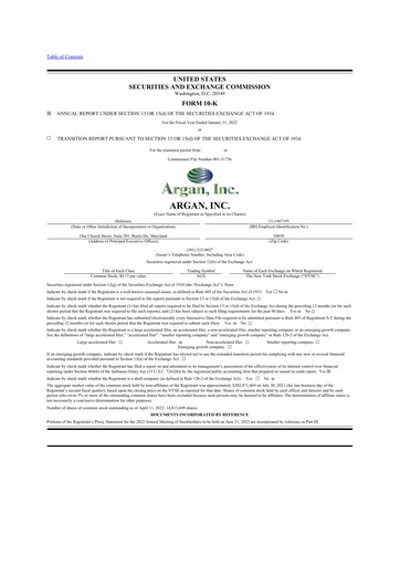 Thumbnail Argan 10-K Annual Report 2022