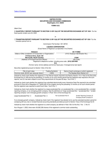 Thumbnail Liquidia Corporation 10-Q Quarterly Report FY 