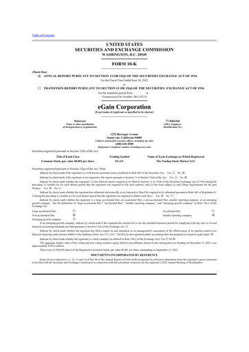 Thumbnail eGain 10-K Annual Report 2022