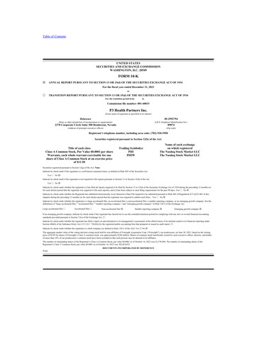 Thumbnail P3 Health Partners 10-K Annual Report 2021