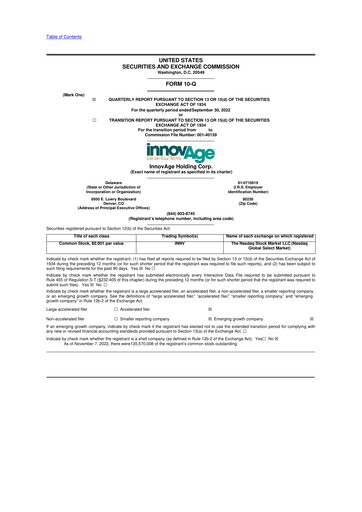 Thumbnail InnovAge 10-Q Quarterly Report FY2023 