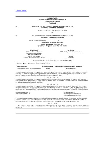 Thumbnail Armata Pharmaceuticals 10-Q Quarterly Report FY2022 