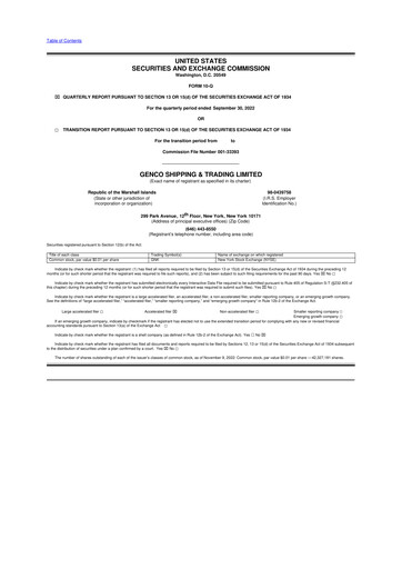 Thumbnail Genco Shipping & Trading 10-Q Quarterly Report FY2022 