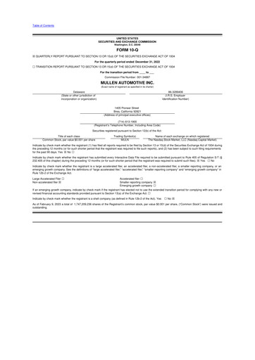 Thumbnail Mullen Automotive 10-Q Quarterly Report FY2023 