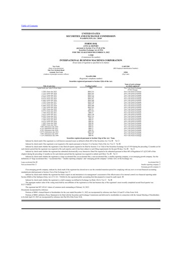 Thumbnail IBM 10-K Annual Report 2022
