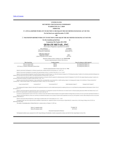 Miniature QVC Group 10-K Rapport annuel 2022