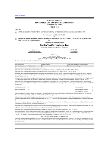 Thumbnail DoubleVerify 10-K Annual Report 2022