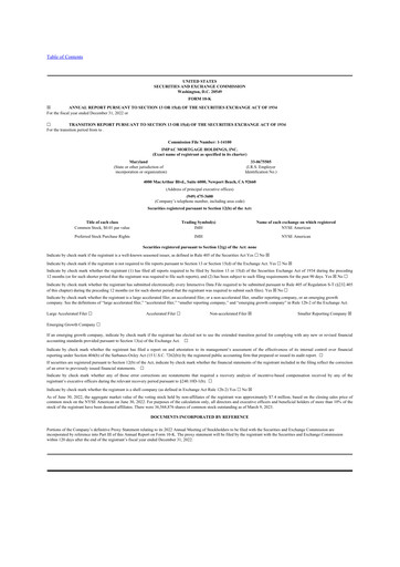 Vorschaubild Impac Mortgage Holdings 10-K Jahresbericht 2022