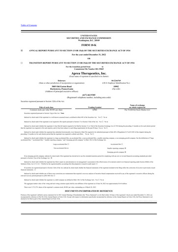 Thumbnail Aprea Therapeutics 10-K Annual Report 2022